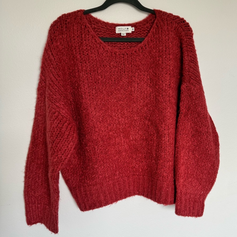 Molly Bracken Vibrant Red Sweater